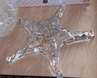 Solid glass star fish