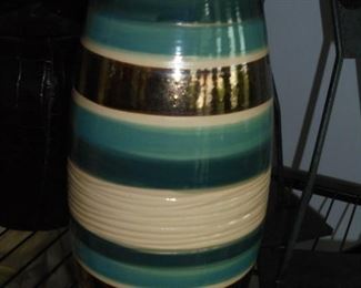Clay glazed vase