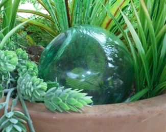 Green glass ball