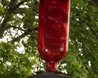 1 of 2 red hummingbird feeders