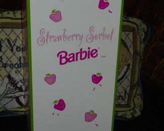 NIB Special Edition Strawberry Sorbet Barbie w/cut outs on box  1998