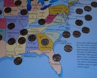 50 Collector's Album Twenty Five Cent Coins 1999-2008  all 50 states