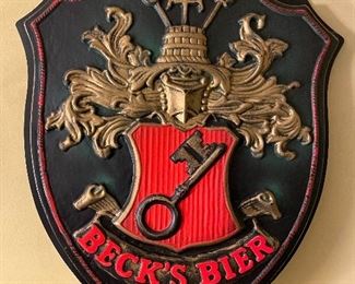Vintage Beck’s Bier Sign