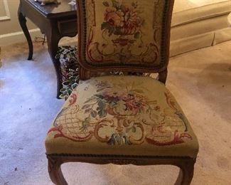 French needlepoint chair
