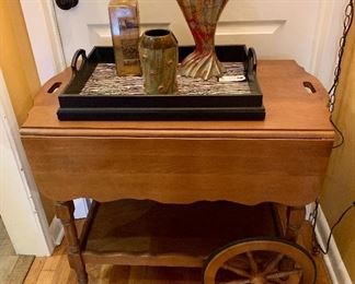 maple tea cart