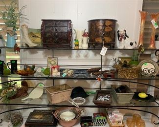 lots of pretty things and the displays are also for sale