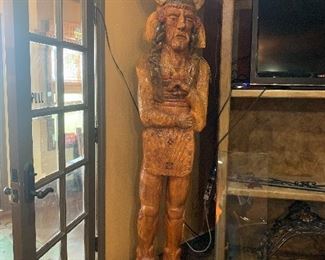 Huge hand carved Statue