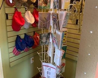 greeting cards, new baseball caps
