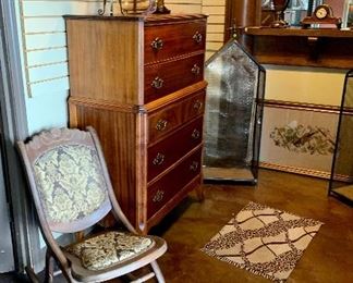 folding antique rocker