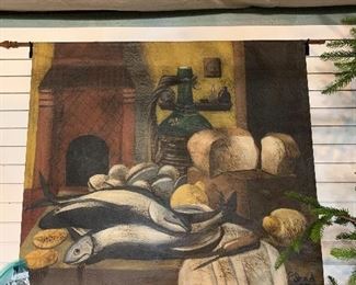 large Mediterranean wall hanging