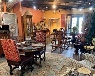 look down ( we have some very pretty rugs!)