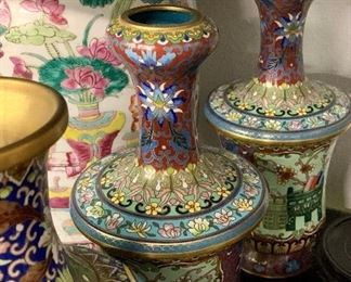 Large collection of Cloisonne