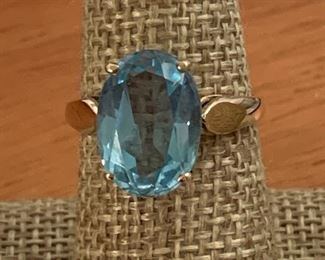 TOPAZ AND GOLD RING 20% OFF TODAY!