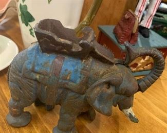 cast iron elephant bank