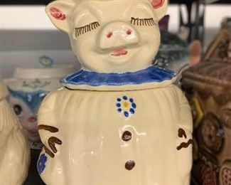 Vintage Shawnee Pottery Winnie Pig Cookie Jar 