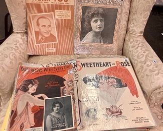 Vintage sheet music