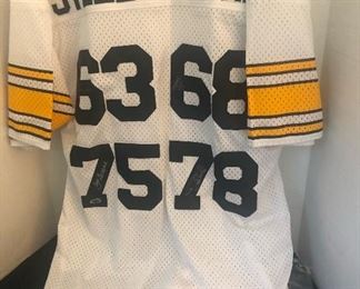 Pittsburgh Steelers Steel Curtain 4x Autographed Jersey COA Authenticated