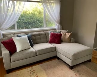 92” sofa w/2 matching pillows $475; additional pillows available @ $10ea