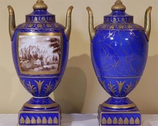 Pair Dresden Urns