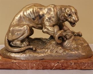 Gilt White Metal Scupture