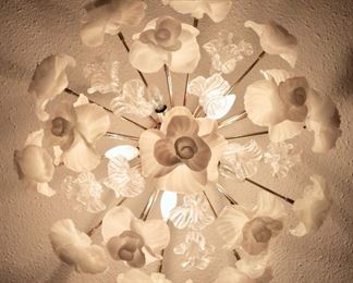 Italian Floral Bouquet Ceiling Fixture