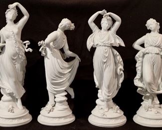 Four Parian Figures
