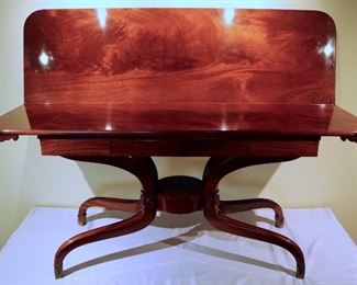 Pristine Mahogany Console Table with Single Drawer