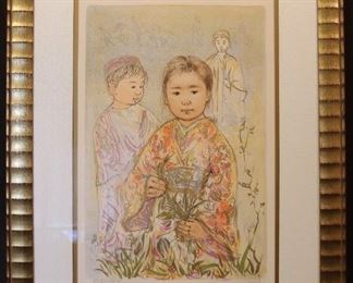 Pencil Signed "Edna Hibel"