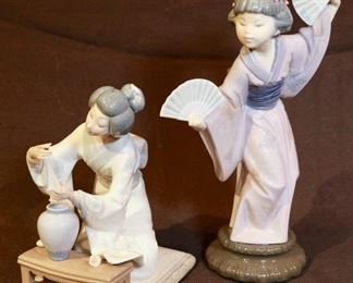 Two Lladros, one as is