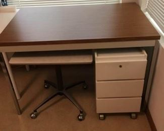 Chrome Leg Desk and More