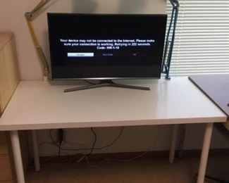 Samsung Smart TV and IKEA Table