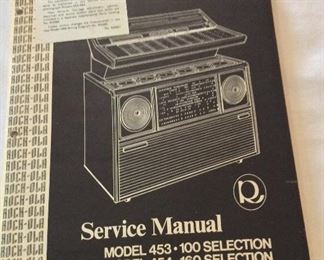 Rock-Ola Service Manual Model 453, 454.