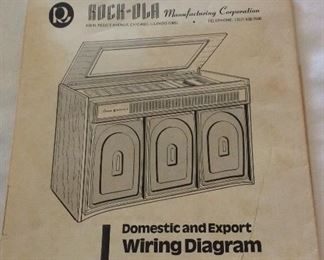 Rock-ola Integrated Circuit Solid State Stereophonic Music System Model 456. Phonograph Console Juke Box. Wiring Diagram. 