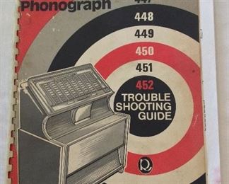Rock-Ola Phonograph Trouble Shooting Guide, Model 447, 448, 449, 450,451, 452. 