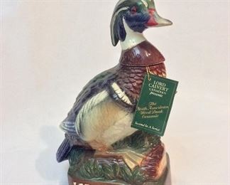 Lord Calvert Canadian Limited Edition Wood Duck, 1978, 10 1/2" H. 
