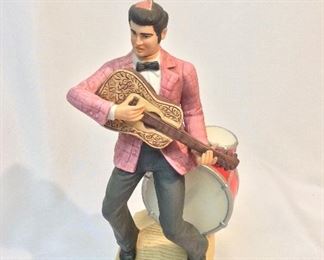Young Elvis '55 Music Box Decanter, 14 1/2"H. 