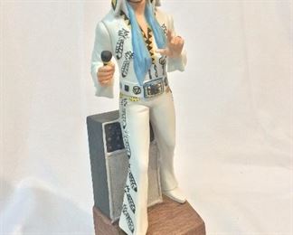 Sincerely Elvis '77 Music Box Decanter, 14 1/2" H.  