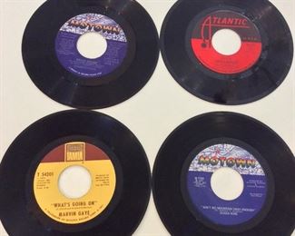Over 1,100 vinyl 45 RPM records.