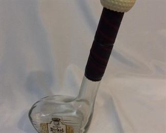 George Dickel Golf Club Bottle, 16" H. 
