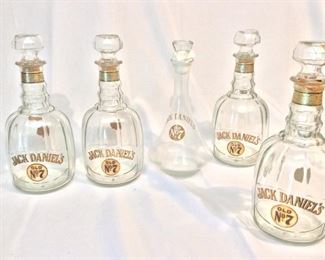 Jack Daniel's Bottles, 13" H. 