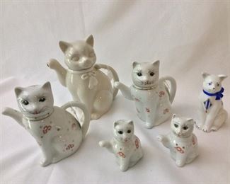 Ceramic Cats. 