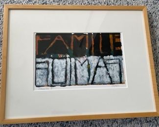 Monotype by Joan Stuart Ross, Pencil Signed