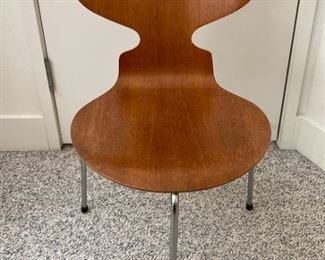 Arne Jacobsen Ant Chair: Danish Teak-Manufactured by Fritz Hansen