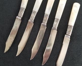 Mother of Pearl Handled Knives: Landers Frary & Clark ETNA Works