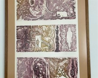 Susan Rudin Pencil Signed Color Print 1976