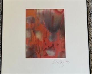 Pencil Signed Print on Linen by LaVerne LeRoy