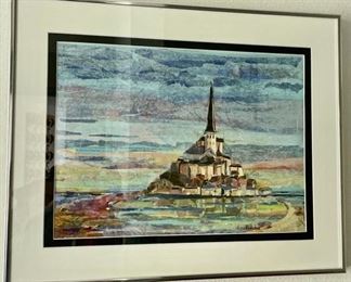Collage by Ana Nichols: Le Mont Saint Michel