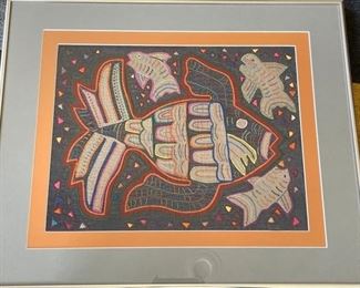 Textile by Native Kunas--Fish