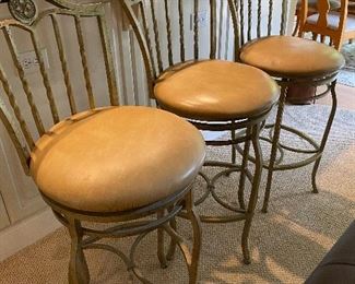 3 swivel bar stools