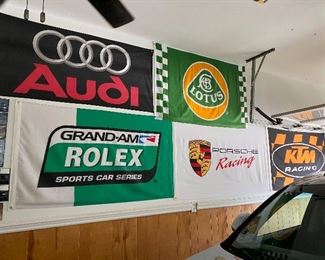 Several car/racing flags